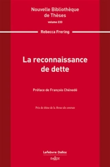 La reconnaissance de dette - Rebecca Frering