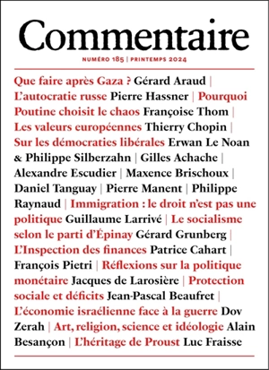 Commentaire, n° 185