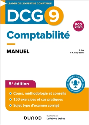 DCG 9, comptabilité : manuel : PCG 2025 - Charlotte Disle