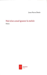 Nul n'est censé ignorer la météo - Jean-Pierre Denis