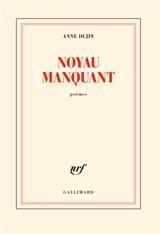 Noyau manquant : poèmes - Anne Dujin