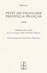 Petit dictionnaire provençal-français : 1909 - Emil Levy