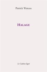 Halage - Patrick Wateau