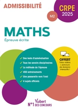 Maths, épreuve écrite : admissibilité M2 : CRPE 2025 - Valérie Bouquillon