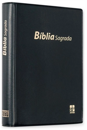 BIBLE EN PORTUGAIS, VINYLE, SOUPLE, NOIRE, TRANCHE BLANCHE - VERSION ALMEIDA RC - Collectif