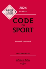 Code du sport 2024 : annoté & commenté