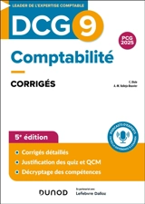 DCG 9, comptabilité : corrigés : PCG 2025 - Charlotte Disle