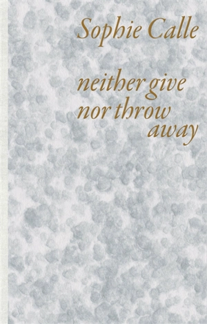 Neither give nor throw away