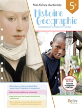 Histoire géographie, enseignement moral et civique 5e : mes fiches d'activités : conforme au programme d'EMC 2024 - Carine Reynaud