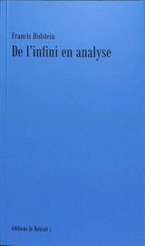 De l'infini en analyse - Francis Hofstein