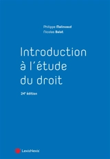 Introduction à l'étude du droit - Philippe Malinvaud
