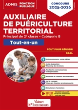 Auxiliaire de puériculture territorial : principal de 2e classe, catégorie B : tout-en-un, concours 2025-2026 - Marie-Christine Lefort