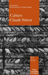Cahiers Claude Simon, n° 1