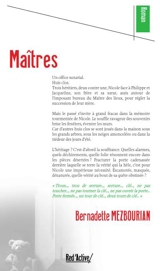 Maîtres - Bernadette Mezbourian