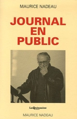 Journal en public - Maurice Nadeau