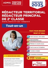Rédacteur territorial, rédacteur principal de 2e classe : externe, interne et 3e voie, catégorie B : tout-en-un, concours 2025 - Olivier Bellégo