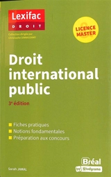 Droit international public : licence & master - Sarah Jamal