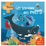 Les animaux de la mer : 3 puzzles de 16 pièces - Kasandra
