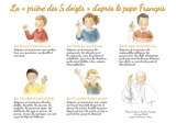 La prière des 5 doigts d'après le pape François - François