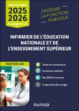 Infirmier de l'Education nationale et de l'enseignement supérieur : catégorie A, tout-en-un, concours 2025-2026 - Corinne Pelletier