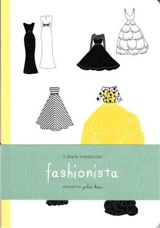 Fashionista Blank Notebooks Diary : Artwork by Julia Kuo - Julia Kuo