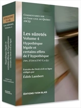 Hypothèque légale et certains effets de l'hypothèque (Art. 2724 à 2747 C.c.Q.) 4 - Lambert-Bonin, Edith