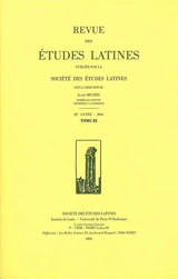 Revue des études latines, n° 82