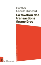 La taxation des transactions financières - Gunther Capelle-Blancard