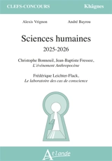 Sciences humaines 2025-2026 : Christophe Bonneuil, Jean-Baptiste Fressoz, L'événement anthropocène ; Frédéric Leichter-Flack, Le laboratoire des cas de conscience - Alexis Vrignon