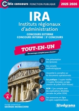 IRA, instituts régionaux d'administration : concours externe, concours interne, 3e concours, tout-en-un, cat. A : 2025-2026