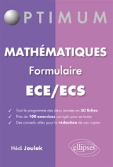 Mathématiques : formulaire ECE-ECS - Hédi Joulak