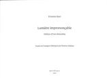 Lumière imprononçable - Ernesto Kavi