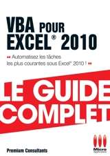 VBA pour Excel 2010 - Premium consultants