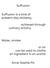 Suffusion - Anne-Sophie Pic