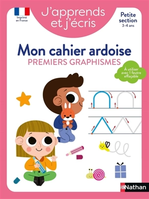J'apprends et j'écris : mon cahier ardoise, premiers graphismes : petite section, 3-4 ans - Christophe Loupy