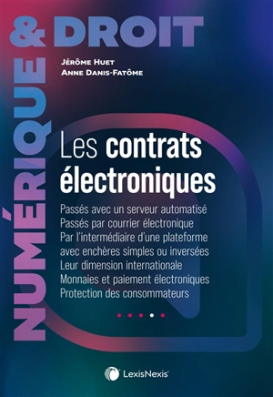 Les contrats électroniques - Jérôme Huet