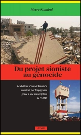 Du projet sioniste au génocide - Pierre Stambul