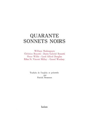 Quarante sonnets noirs
