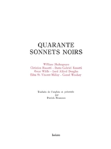 Quarante sonnets noirs