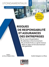 Risques de responsabilité et assurances des entreprises : RC en cours d'exploitation, RC atteintes à l'environnement, RC produits livrés ou après travaux, mise en place et fonctionnement des garanties - Axelle Astegiano-La Rizza