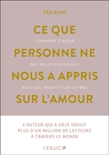 Ce que personne ne nous a appris sur l'amour : comment établir des relations saines avec soi-même et les autres - Vex King