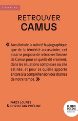 Retrouver Camus - Christian Phéline