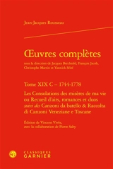 Oeuvres complètes. Vol. 19 C. 1744-1778 - Jean-Jacques Rousseau