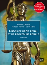 Précis de droit pénal et de procédure pénale : 2025-2026 - Frédéric Debove