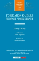 L'obligation solidaire en droit administratif - Solange Darrigo