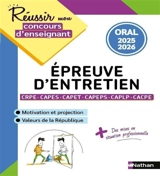 Epreuve d'entretien CRPE, Capes, Capet, Capeps, CAPLP, CACPE : motivation et projection, valeurs de la République : oral 2025-2026 - Sébastien Mounié
