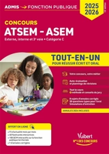 ATSEM, ASEM : externe, interne et 3e voie, catégorie C : tout-en-un, concours 2025-2026 - Elodie Laplace