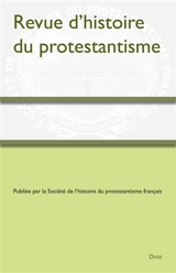 Revue d'histoire du protestantisme, n° 4 (2024)