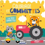 Mon P'tit Hemma : Coloriage et gommettes pour les petits : Vroum ! - + de 300 gommettes repositionnables