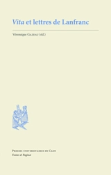 Vita et lettres de Lanfranc - Lanfranc